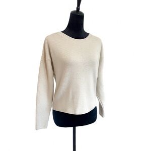 Zara Cream Ribbed Sweater